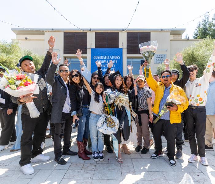 Family and friends of a ssu graduate