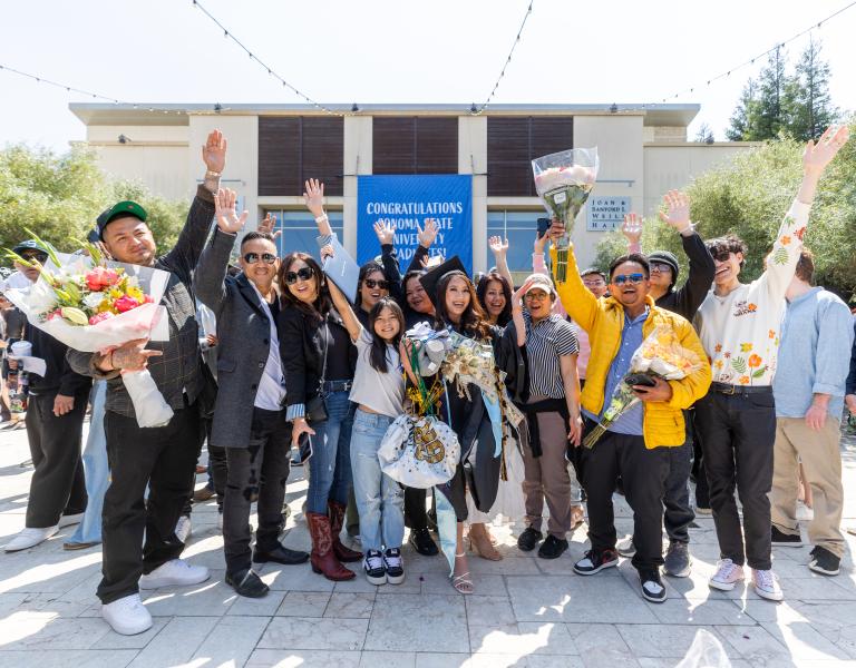Family and friends of a ssu graduate
