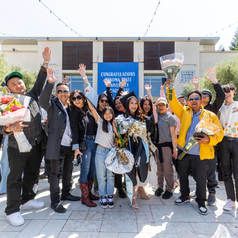 Family and friends of a ssu graduate