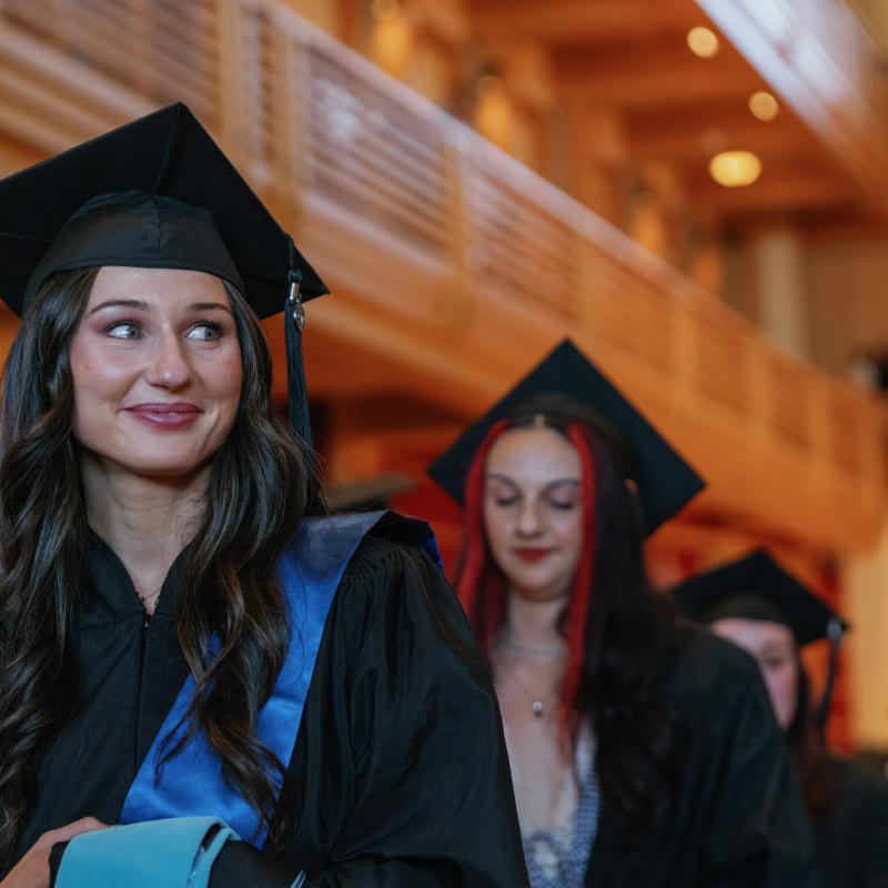 Graduate student smiling