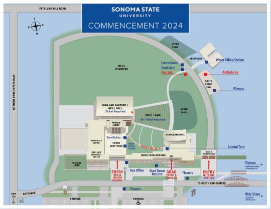 map of commencement grounds