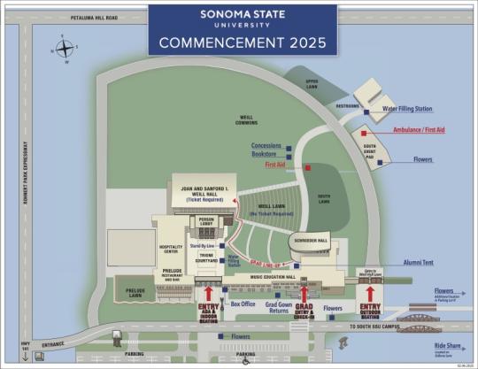 Commencement Map 2025
