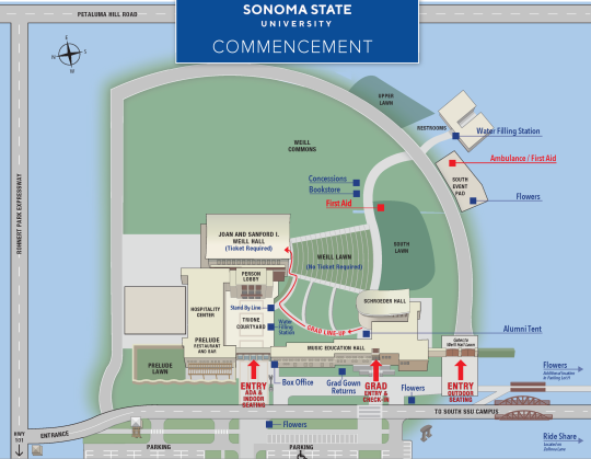 Commencement Map