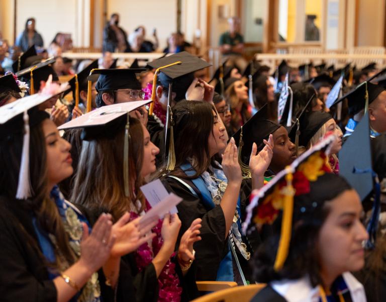 Students at Ceremony