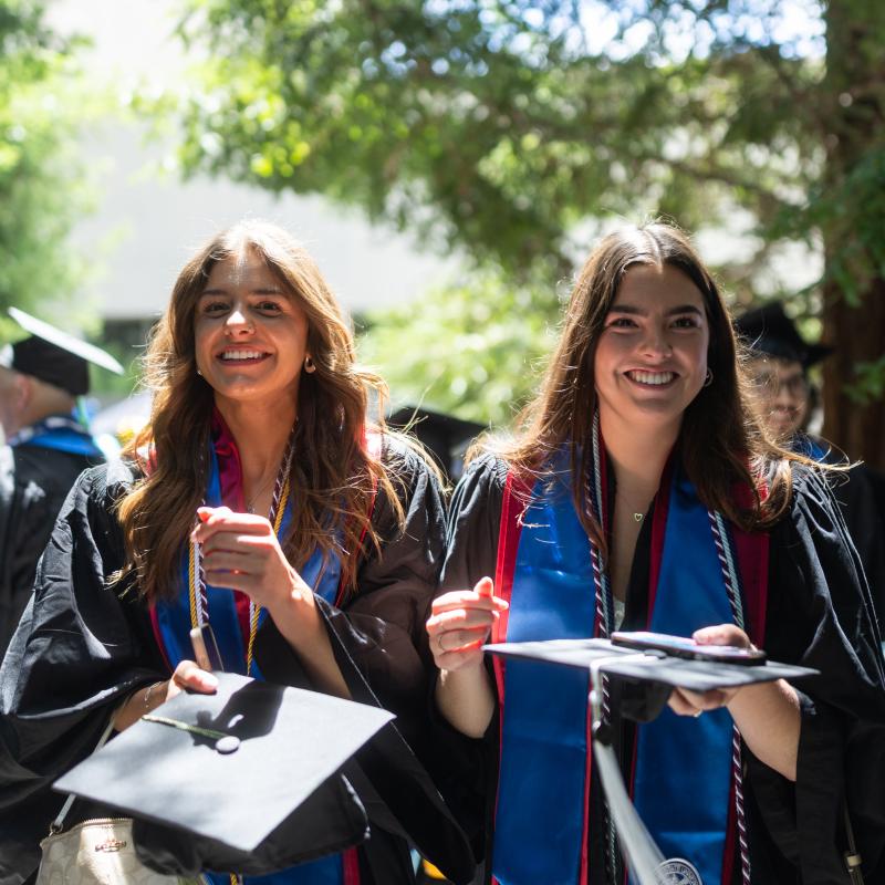 Two graduates together
