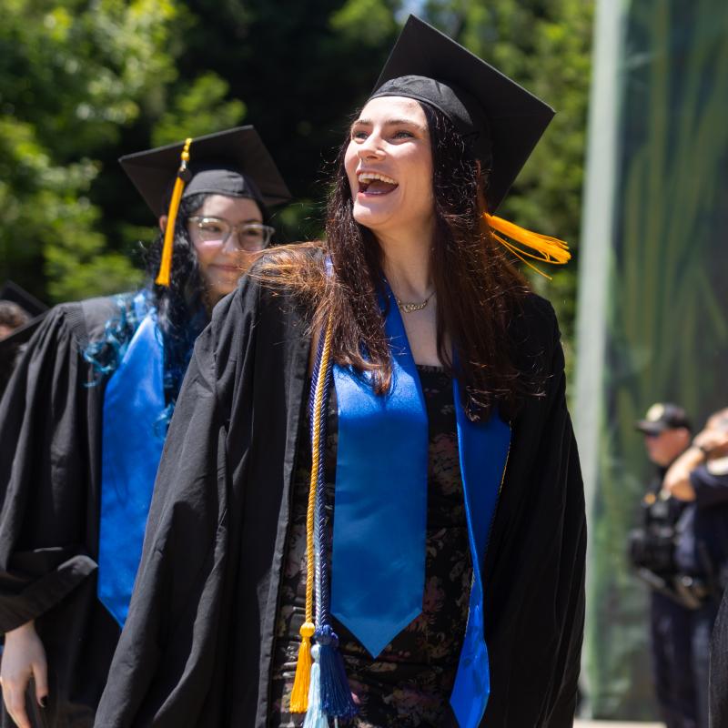 Student smiling