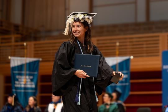 Student at Ceremony